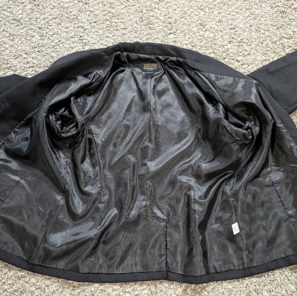 Pendleton Black Wool Lightweight Professional Car… - image 6